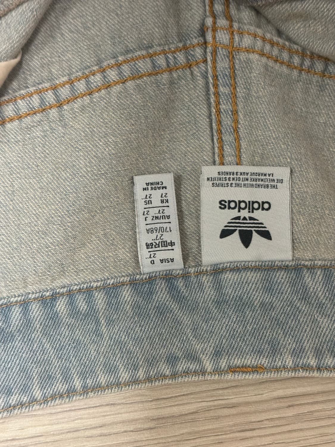 아디다스 워시드 데님팬츠 27사이즈 상품이미지5