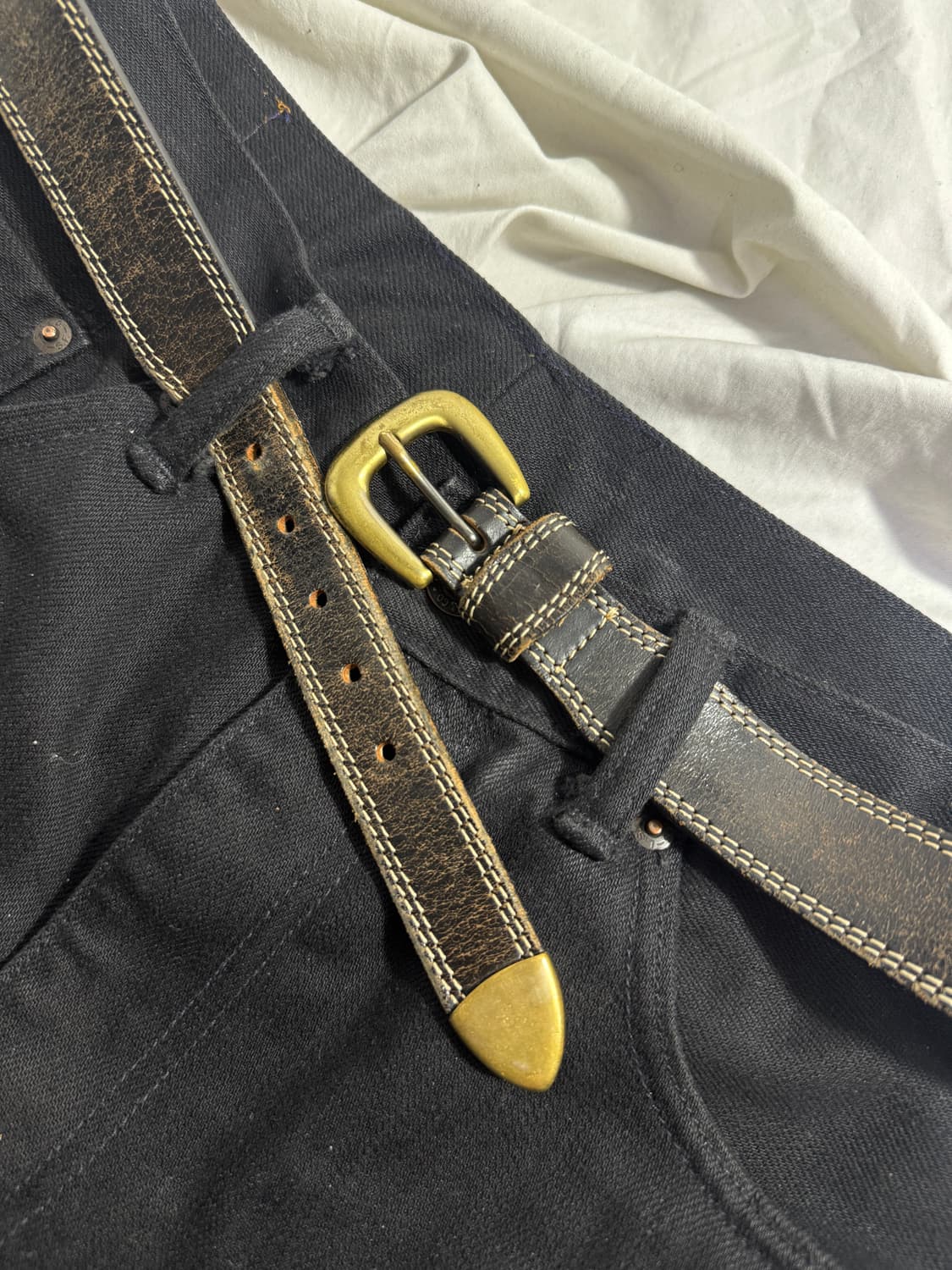 지오다노 웨스턴 레더 벨트 상품이미지3