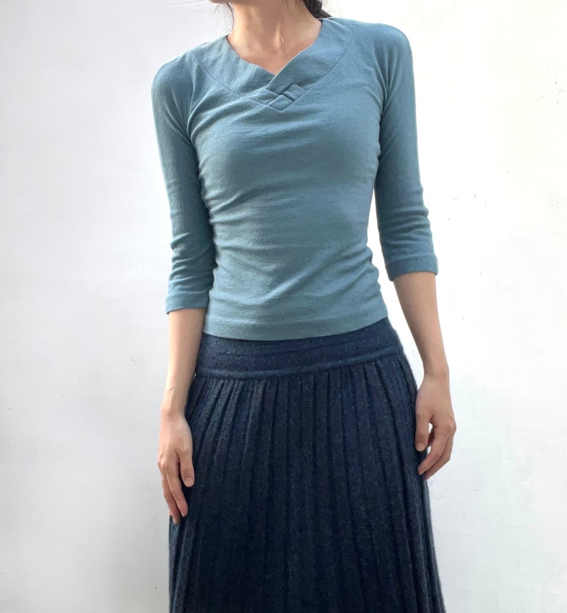 Aqua blue capri tee 상품이미지4