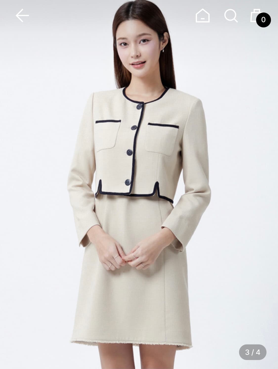 it Michaa 잇미샤 트위드 투피스_55사이즈 상품이미지1