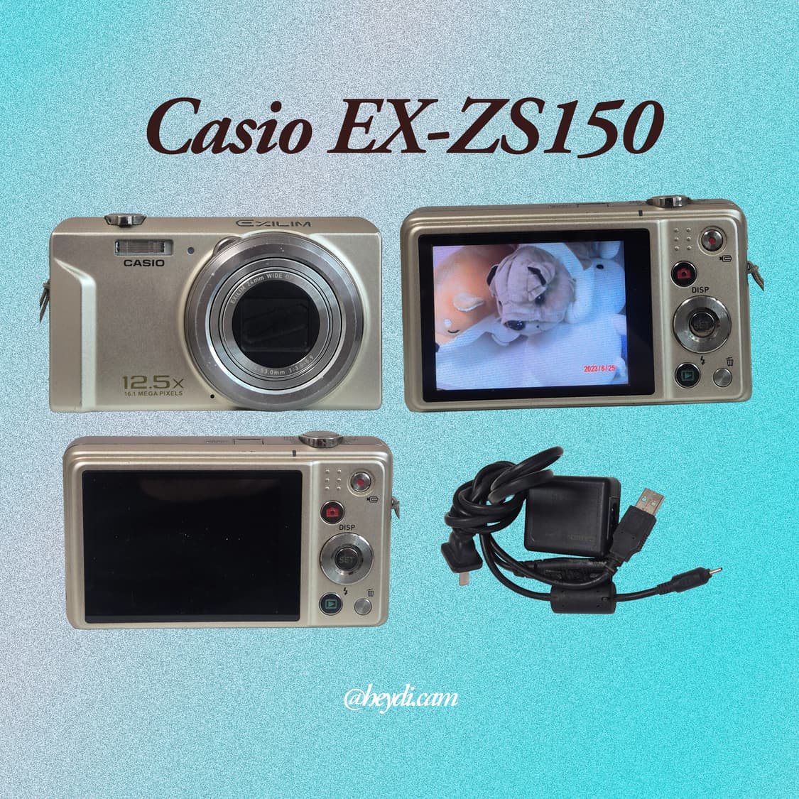 (입문용 1등) 카시오 EX-ZS150 골드 (Casio EX-ZS150 상품이미지2