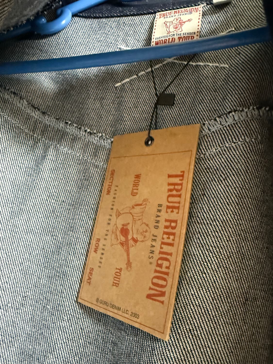 트루릴리젼 디펜더 생지 데님 자켓 인디고 (M) 상품이미지2