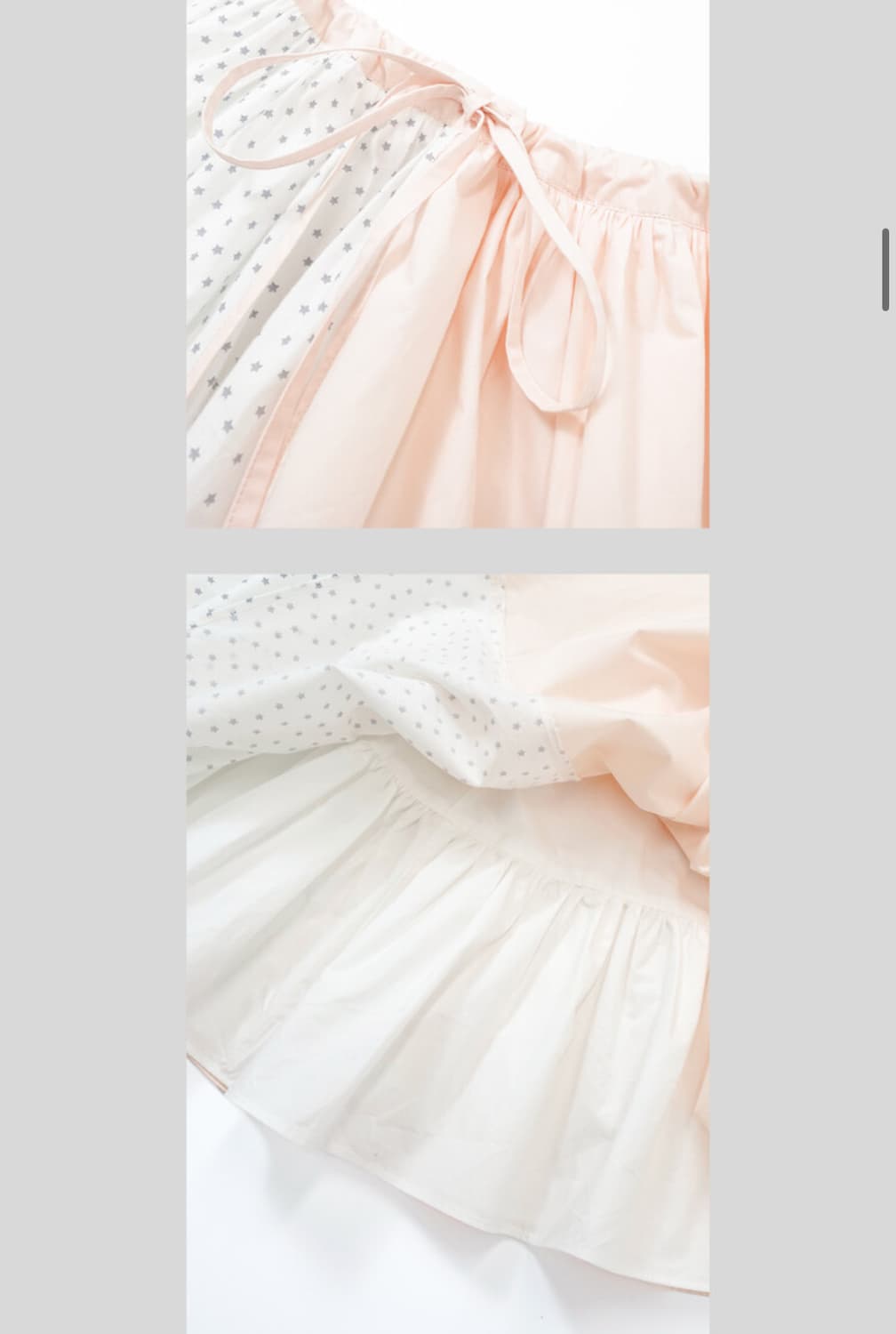 샵페어리 하프 패턴 코튼 스커트 핑크 상품이미지3