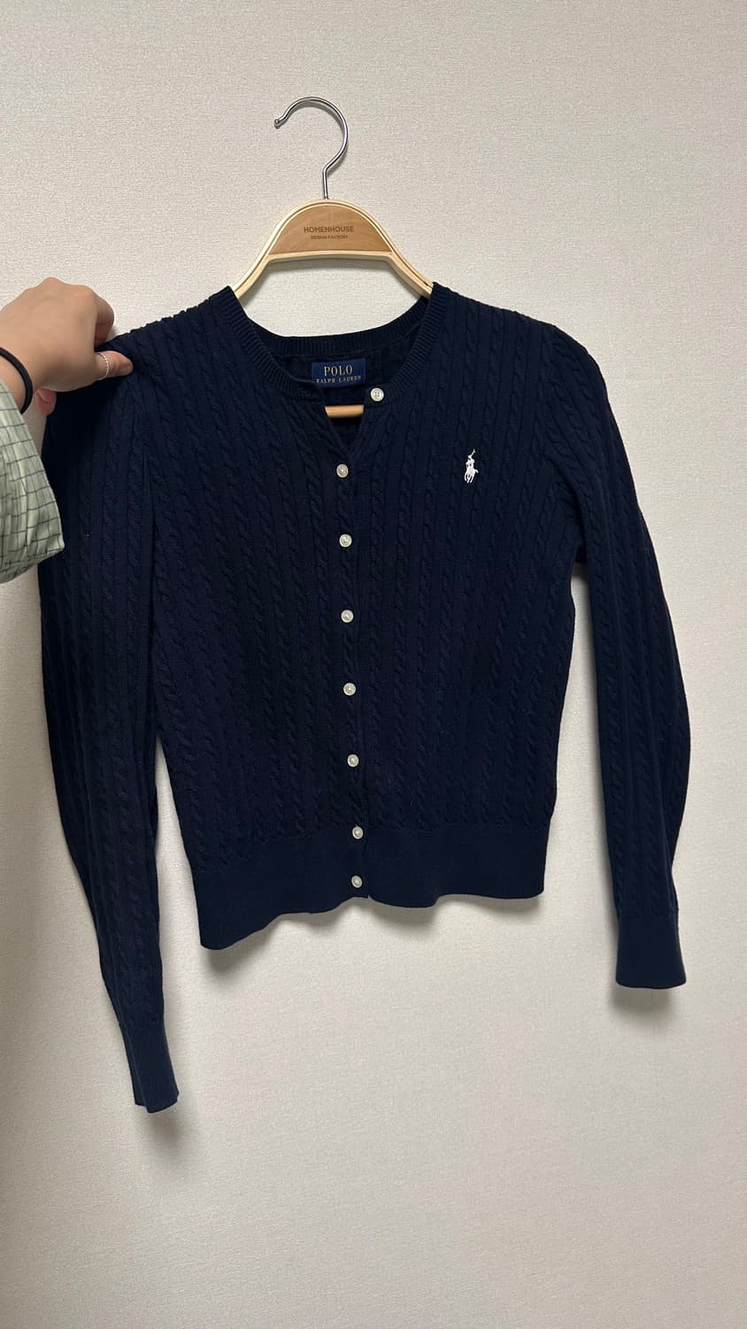 폴로 꽈배기 네이비 가디건 팝니다 상품이미지3