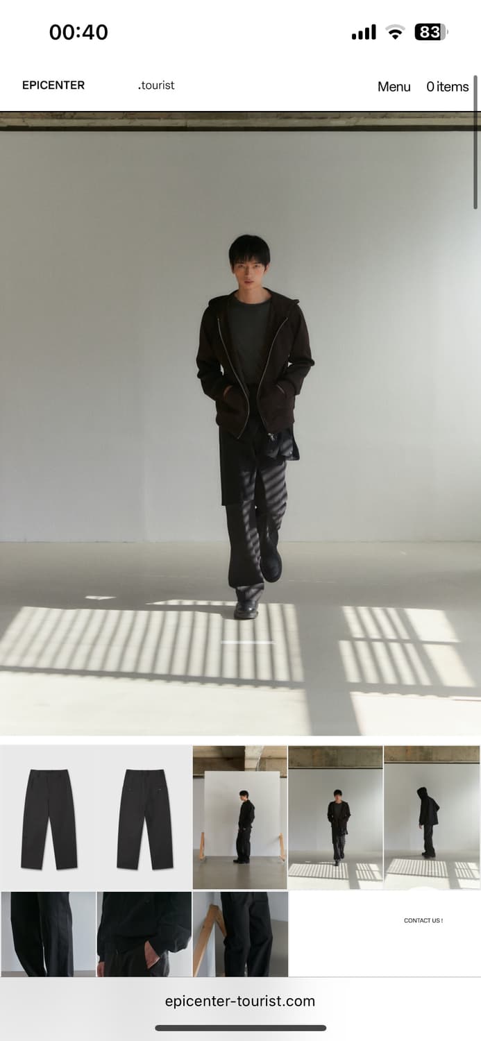 에피센터 투어리스트 Erec trousers(Black) 상품이미지1