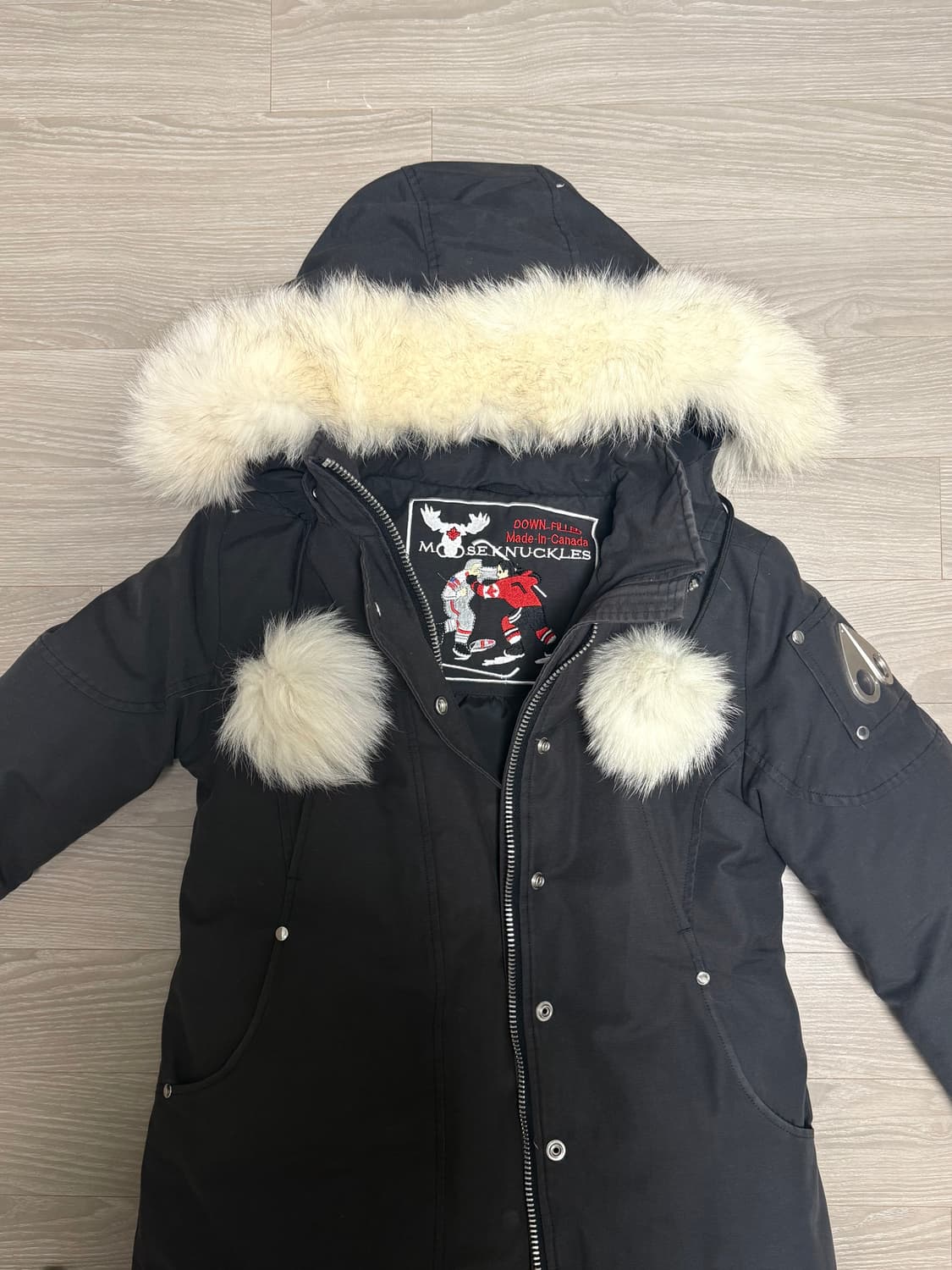 무스너클 여자 롱패딩 (모자부착가능) 상품이미지1