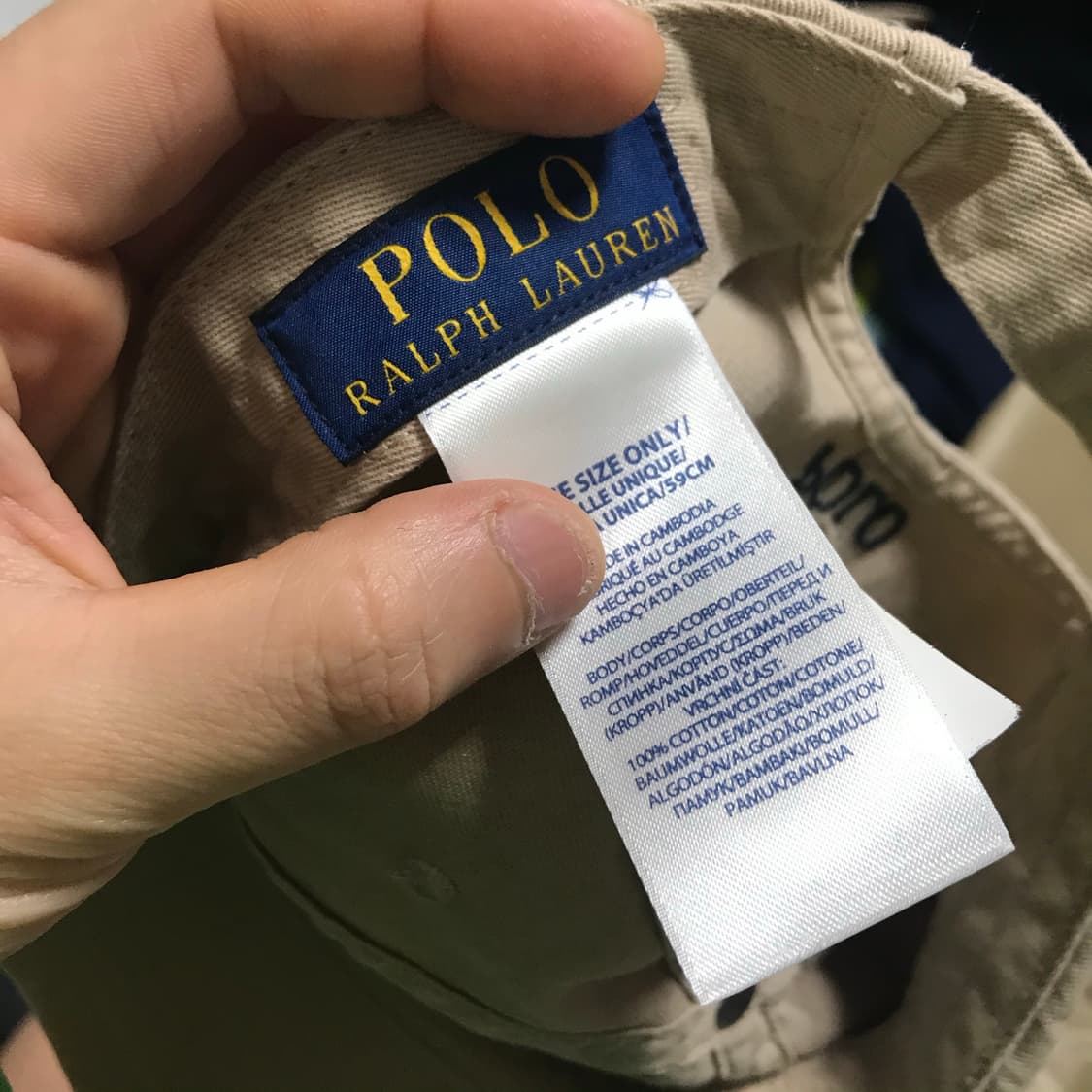 폴로 신형라인 베이지 볼캡 상품이미지3