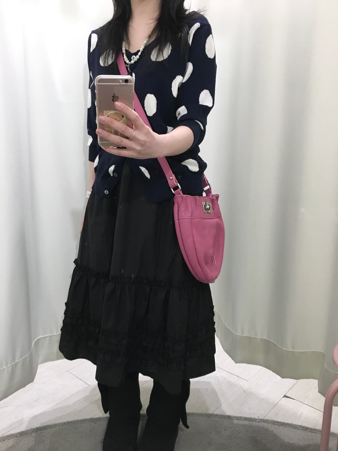 핑크 소가죽 크로스백-국내 상품이미지4