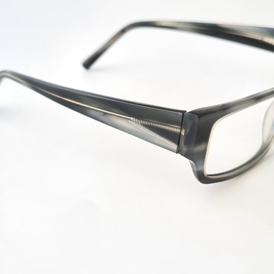 데드스탁 시크한 그레이 마블 직사각형 뿔테 안경테 614 상품이미지5