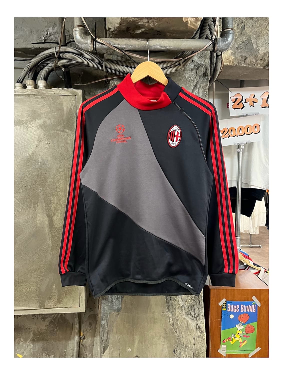 아디다스 AC밀란 UCL 트레이닝 탑 차콜 95 #csz4125 상품이미지1