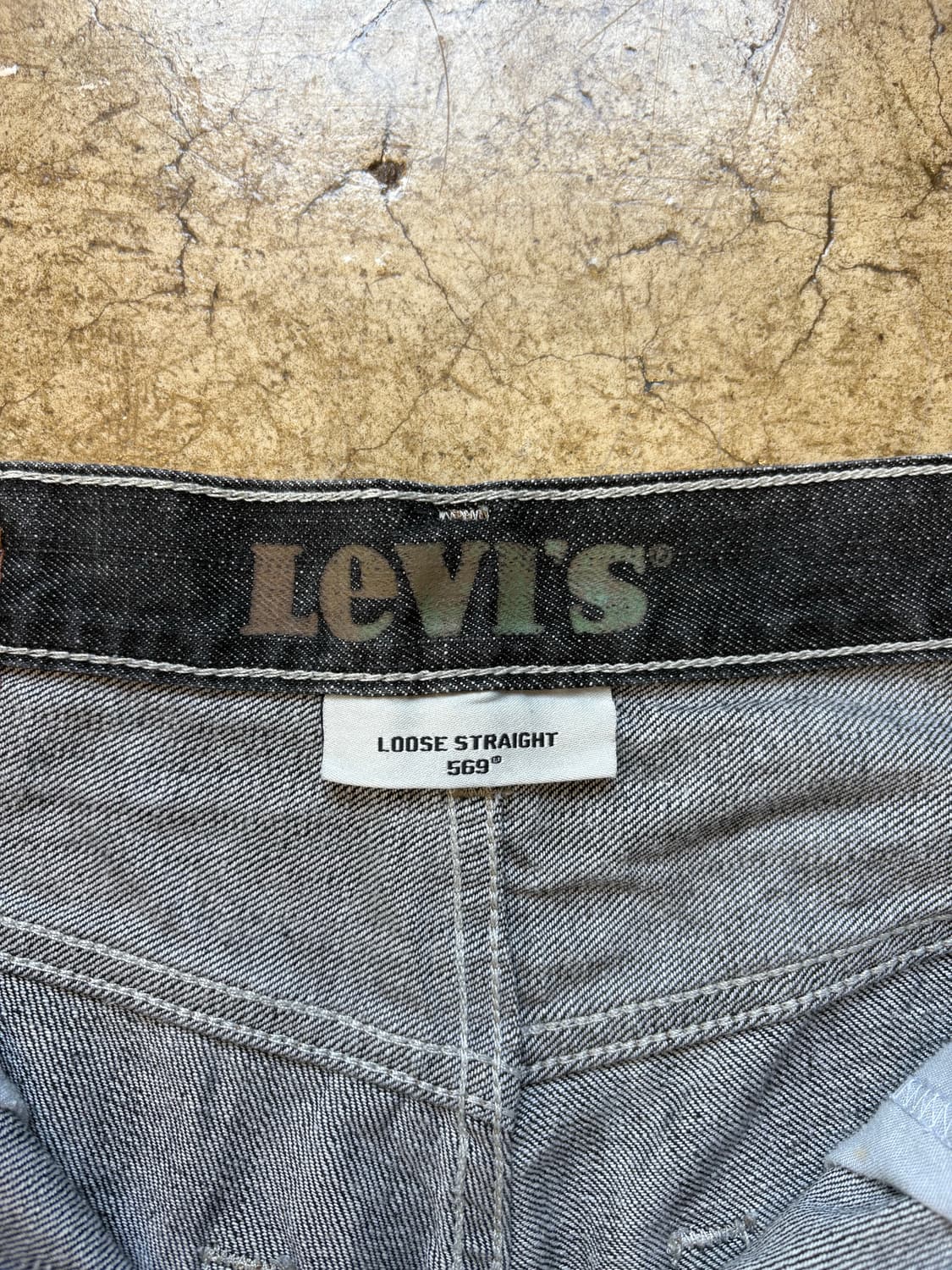 00s 리바이스 569 흑청 워싱 데님 상품이미지4