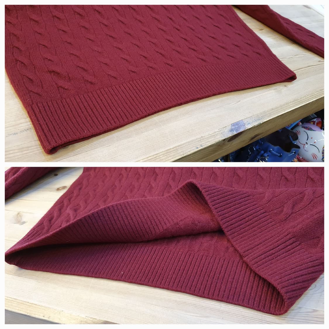 100.버버리 꽈배기 울니트(공용) 상품이미지5