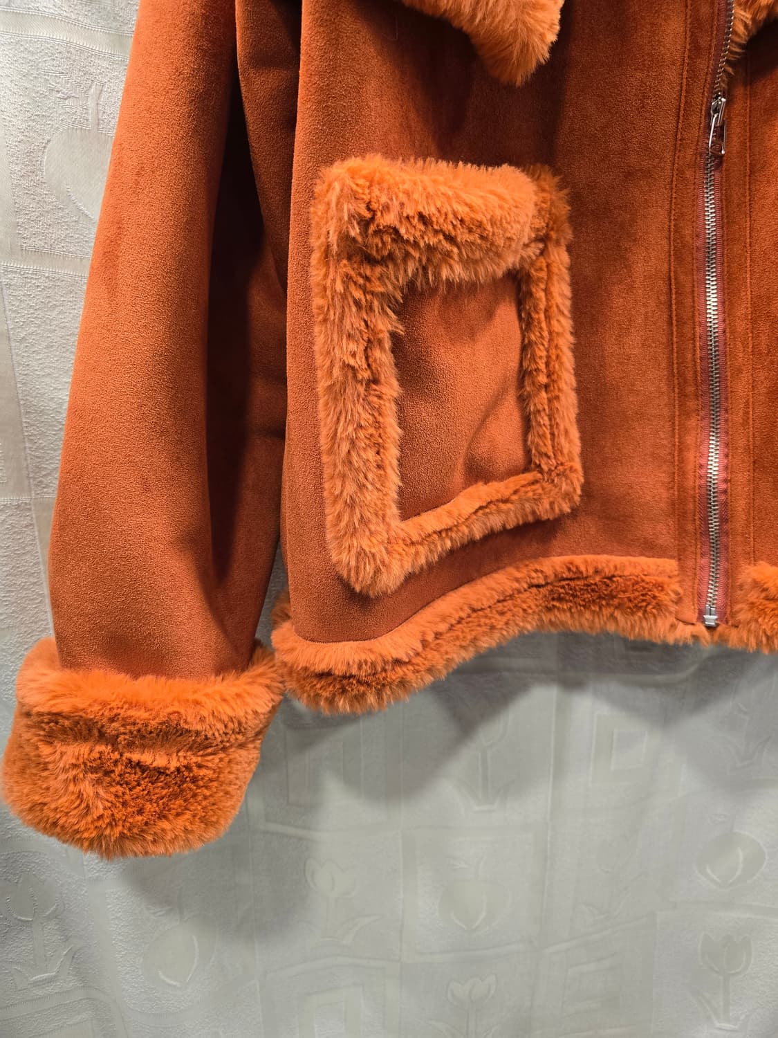 COOLPIS 오렌지 무스탕 자켓 프리사이즈 상품이미지4