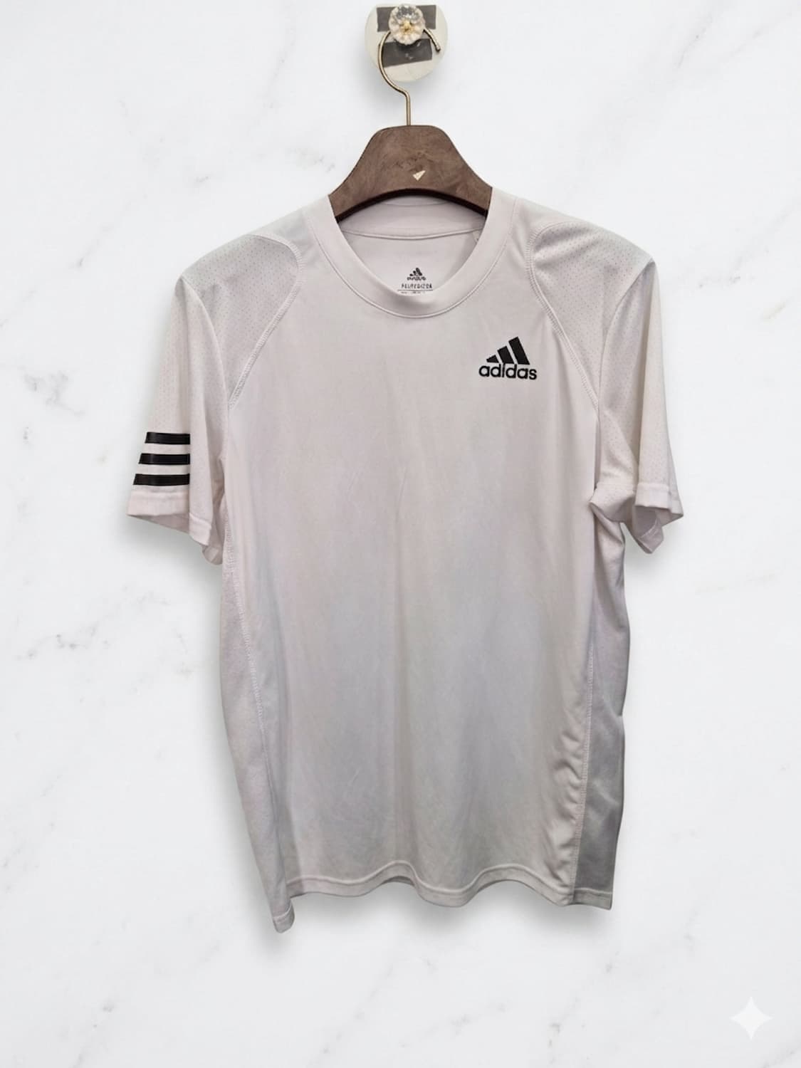 L,100 )) adidas 아디다스 화이트 & 블랙 반팔티셔츠!~ 상품이미지1