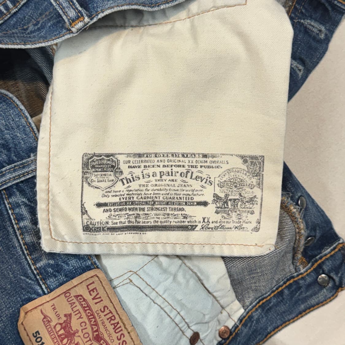 32inch) 리바이스 501 버튼플라이 데님 청바지 Korea 상품이미지9