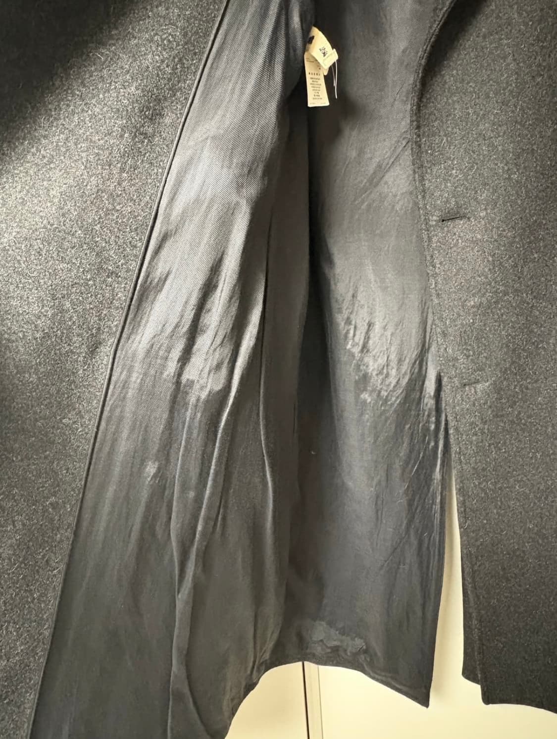 마르니 오버사이즈 차콜 그레이 더블 코트(48사이즈) 상품이미지4