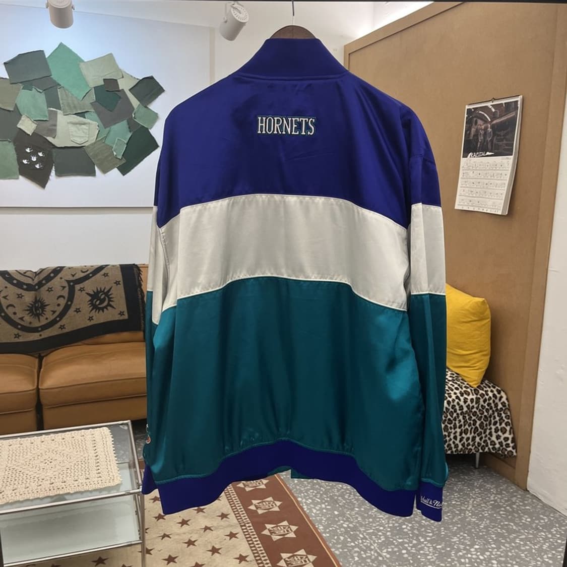 미첼앤네스 올드스쿨 레트로 키치 샬럿호네츠 바시티 자켓 XL C09969 상품이미지4