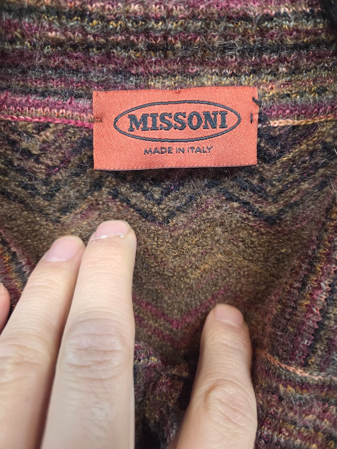 미쏘니 올드스쿨 빈티지 카라 니트 L 상품이미지3