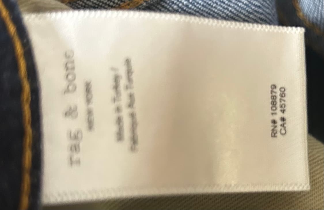 Rag&Bone 26 스트레이트 데님 청바지 / 랙앤본 비이커 리바이스  상품이미지9