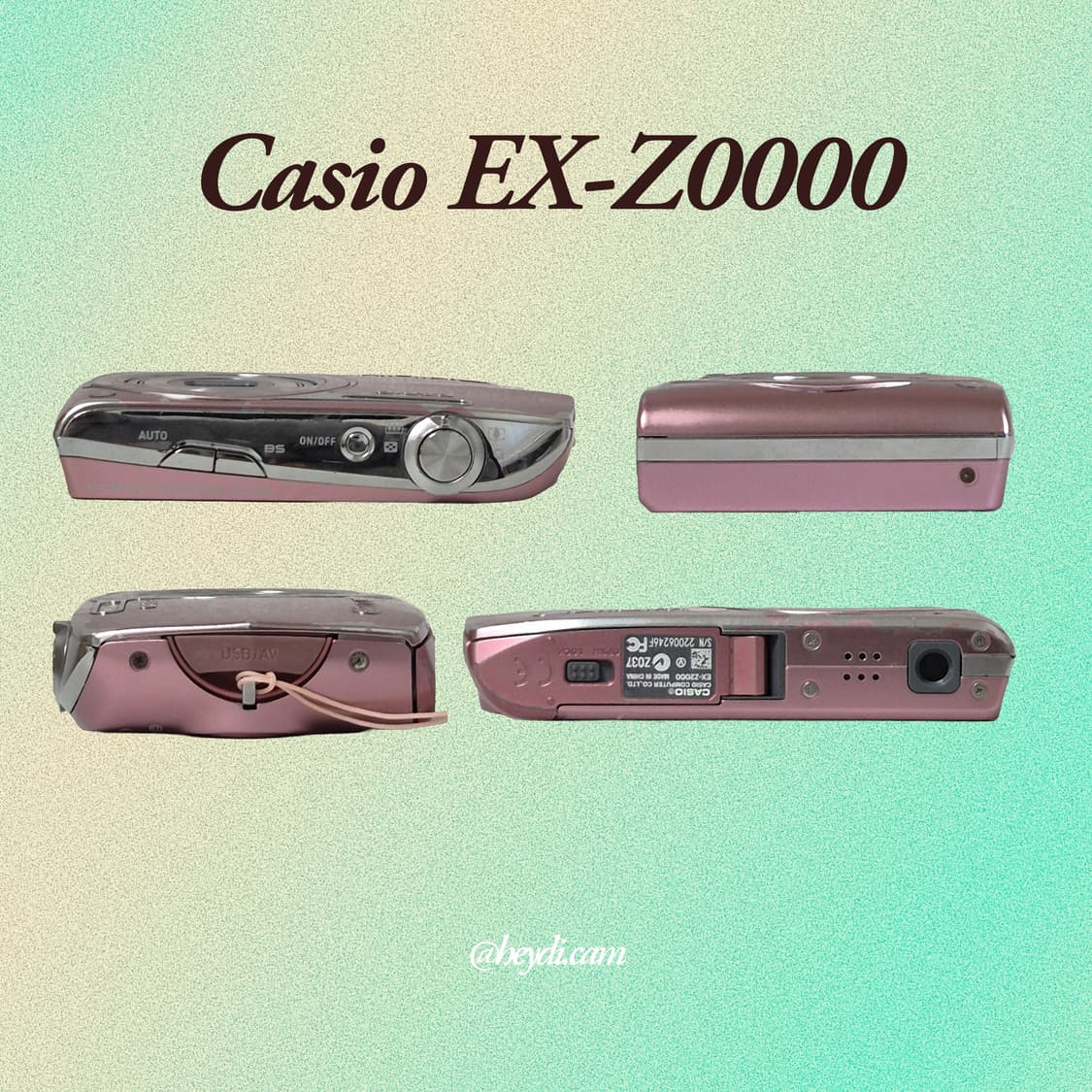 (로제, 모카, 아일릿) 카시오 엑슬림 z2000 핑크 상품이미지3