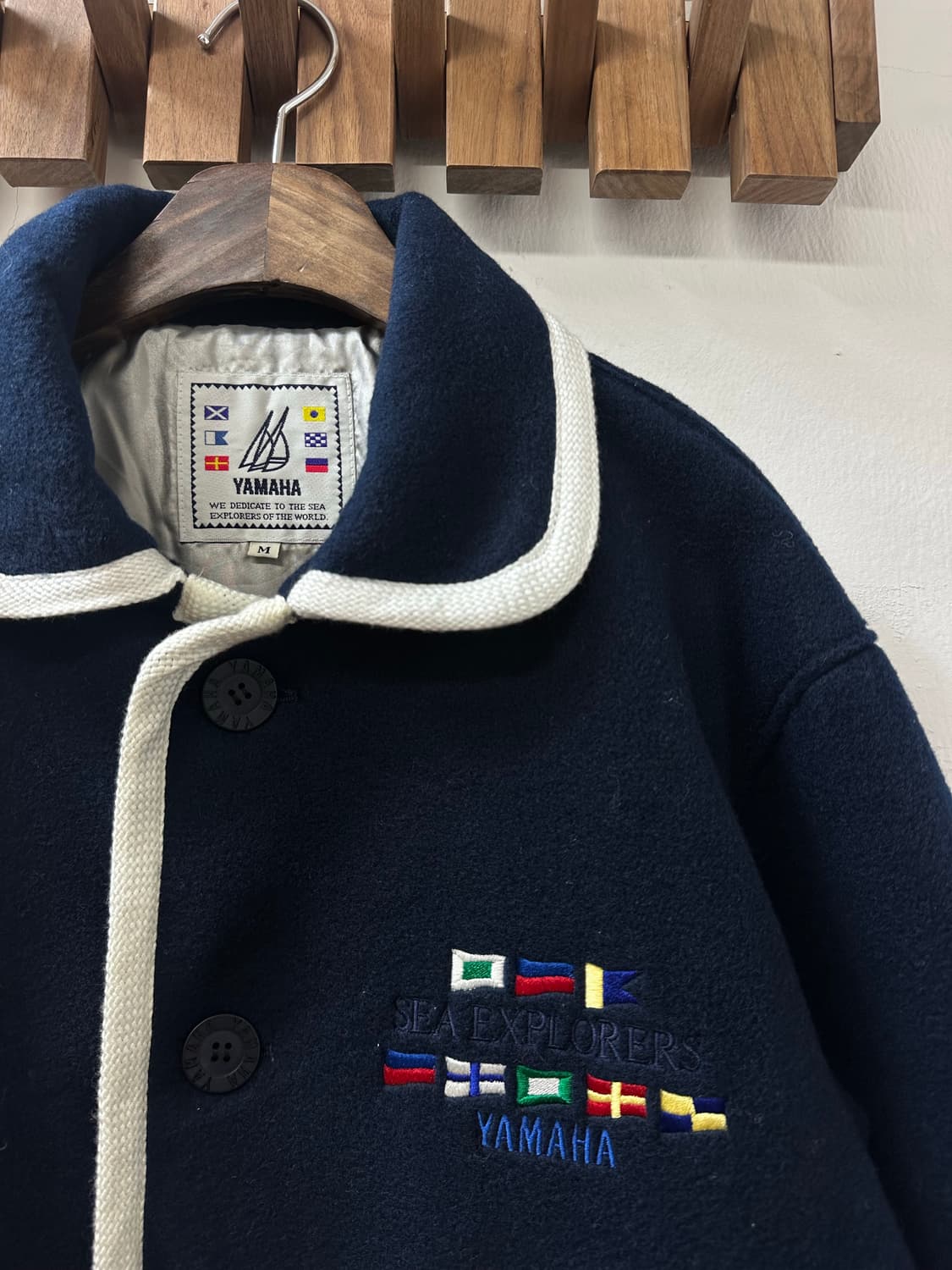 90s Jpn YAMAHA 야마하 와펜 패치 디테일 코트 상품이미지2