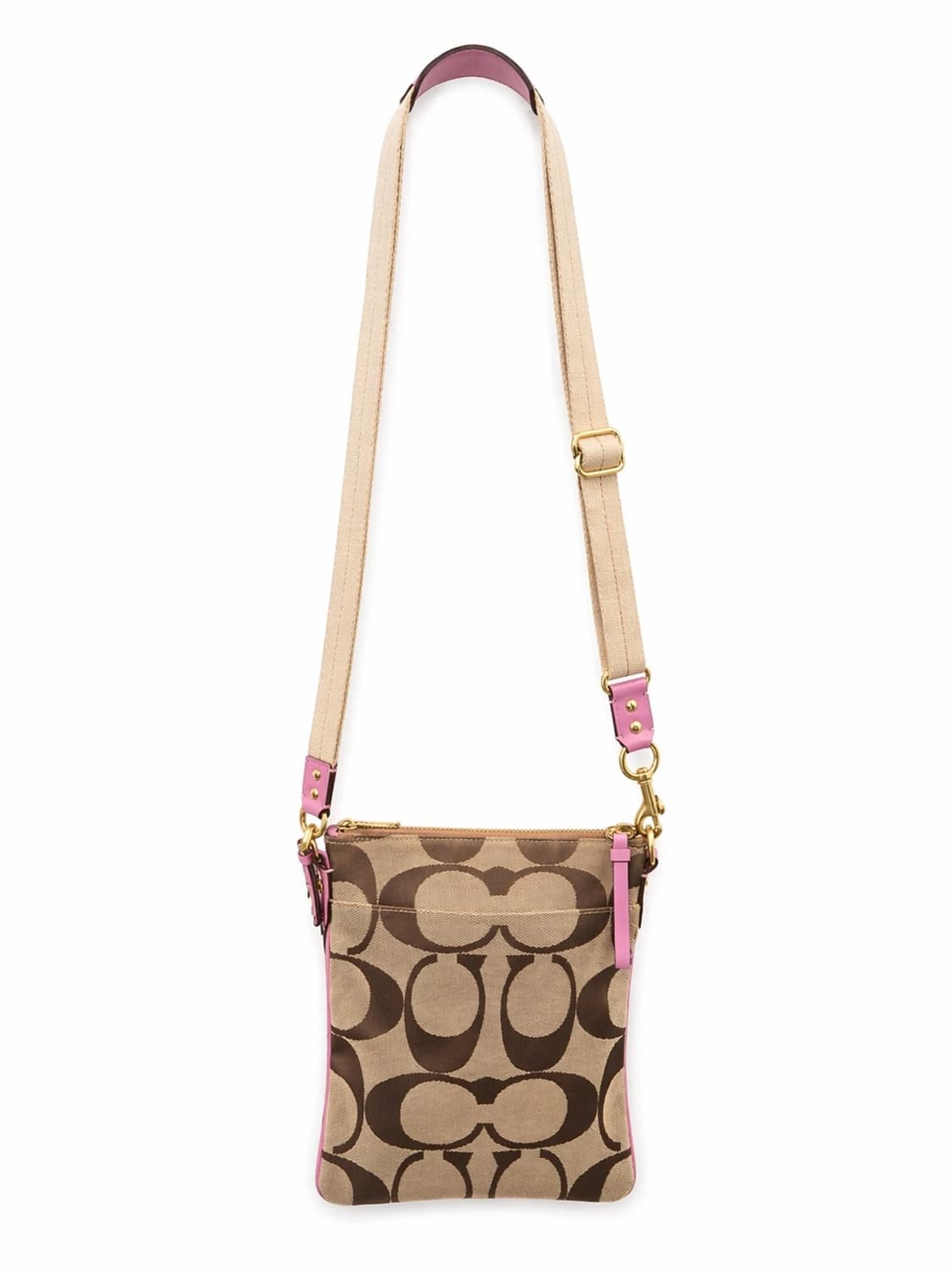 코치 시그니처 핑크 크로스백 상품이미지1