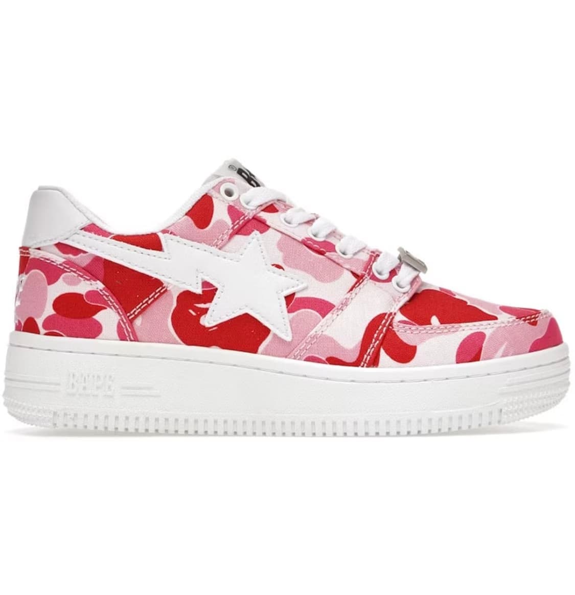 베이프스타 ABC 핑크 카모 스니커즈 로우 20주년 한정판 250 상품이미지2