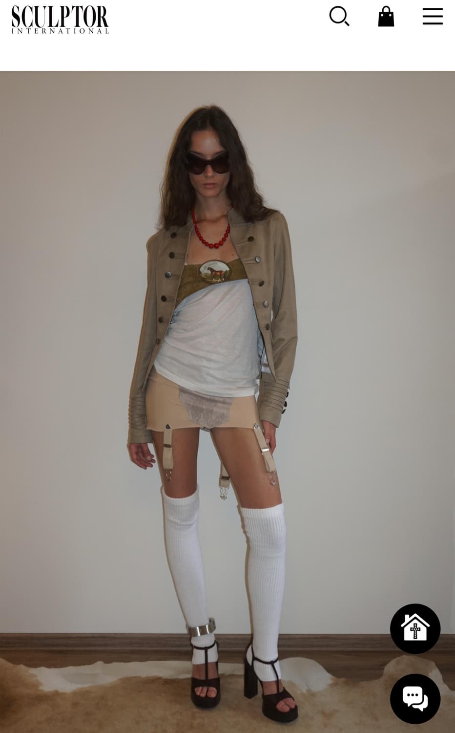 스컬프터 나폴레옹 베이지 자켓 m 상품이미지1