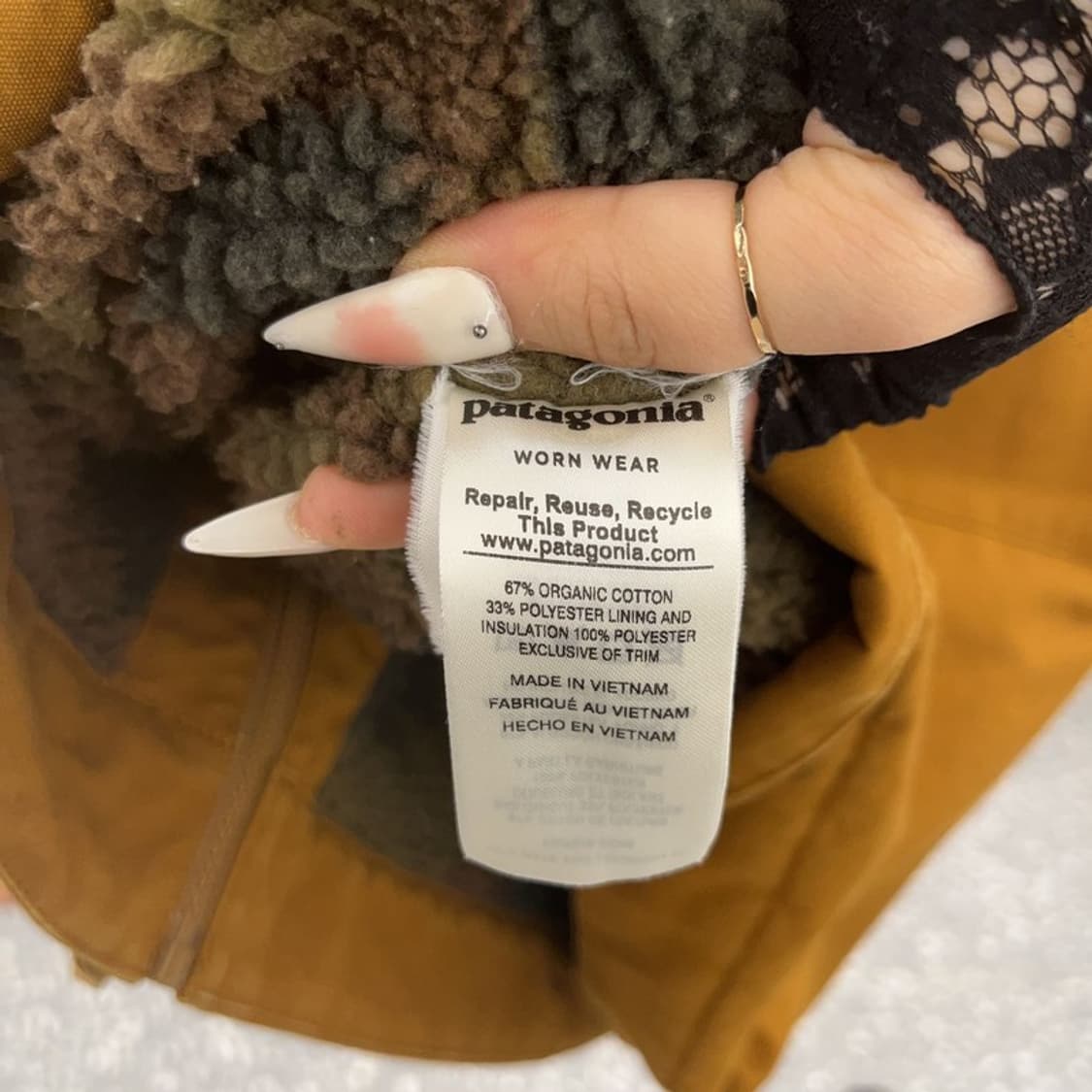 파타고니아 메이플 트러커 양털안감 워크 자켓 S C09358 상품이미지6