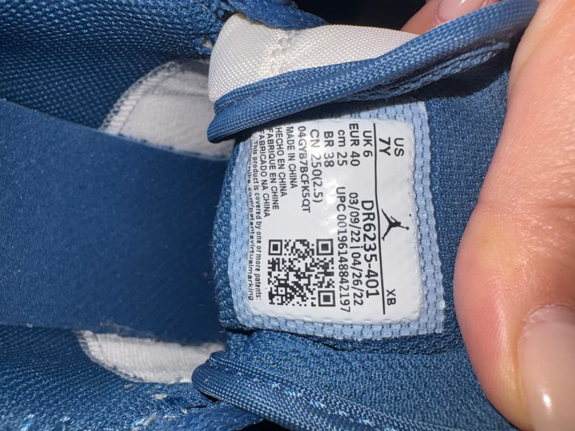 에어 조던 1 미드 프렌치 블루 스니커즈 상품이미지7