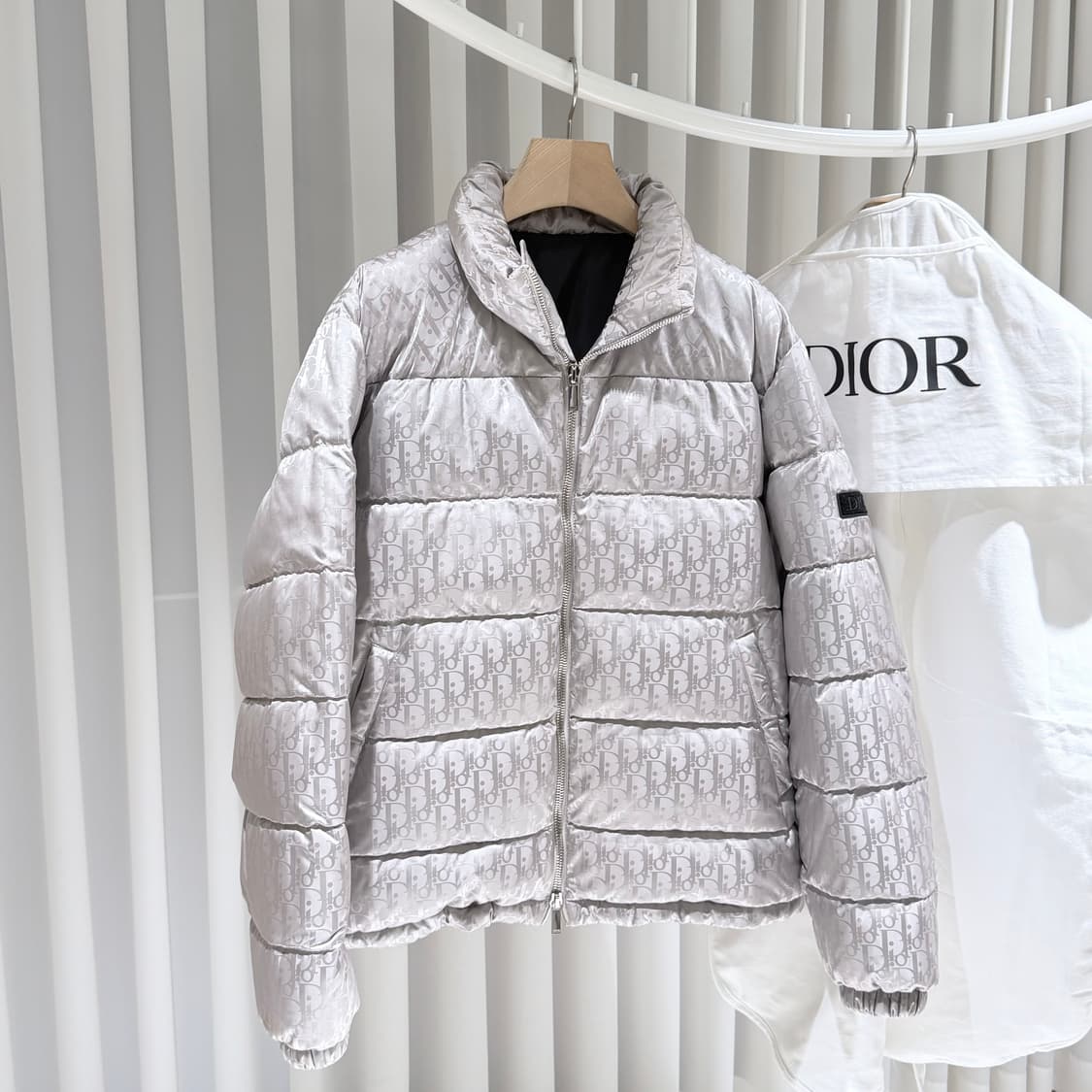 (A+급 / 54) / 디올 오블리크 실버 다운패딩 상품이미지3
