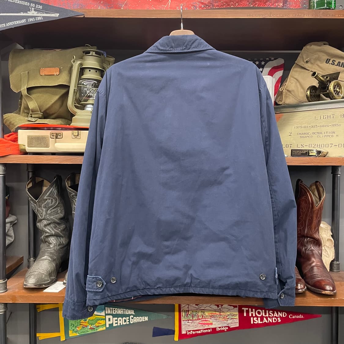 폴로 랄프로렌 신형 라벨 체크 라이닝 스윙탑 블루종 자켓 상품이미지2