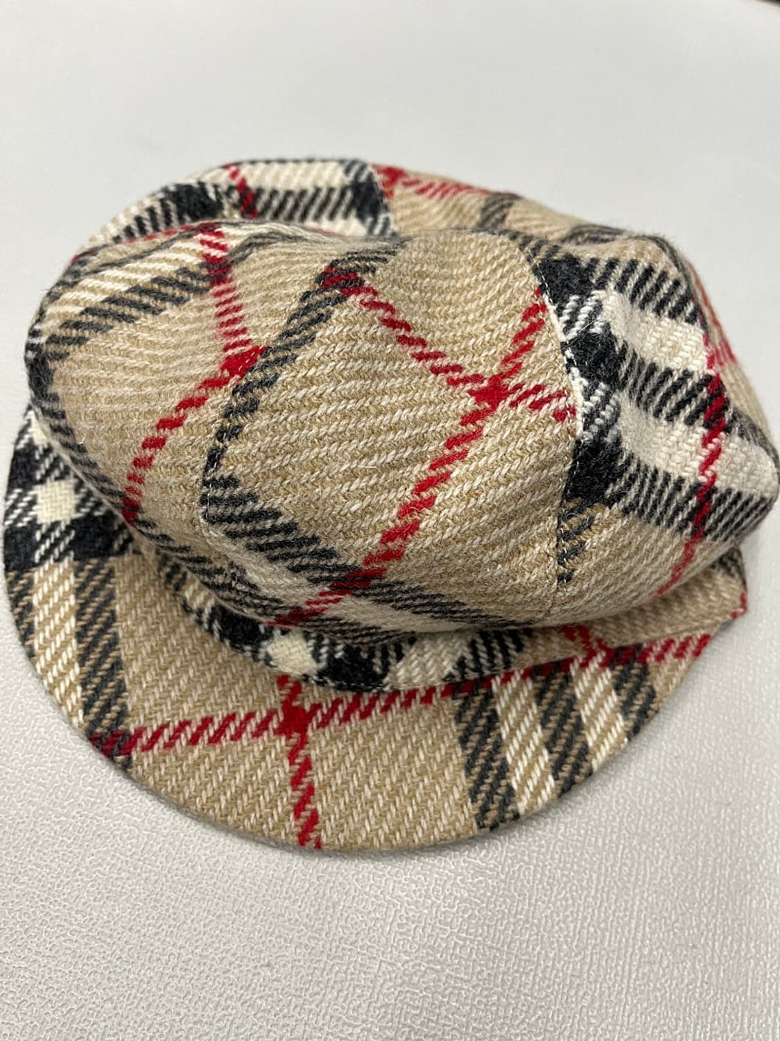 버버리 울 체크 베레모  상품이미지4