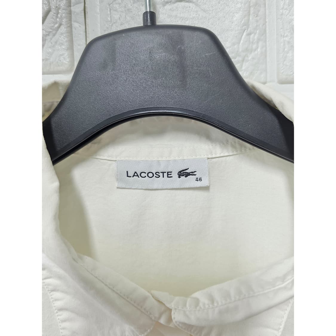 택포) 라코스테 흰색 셔츠 블라우스 L 상품이미지2