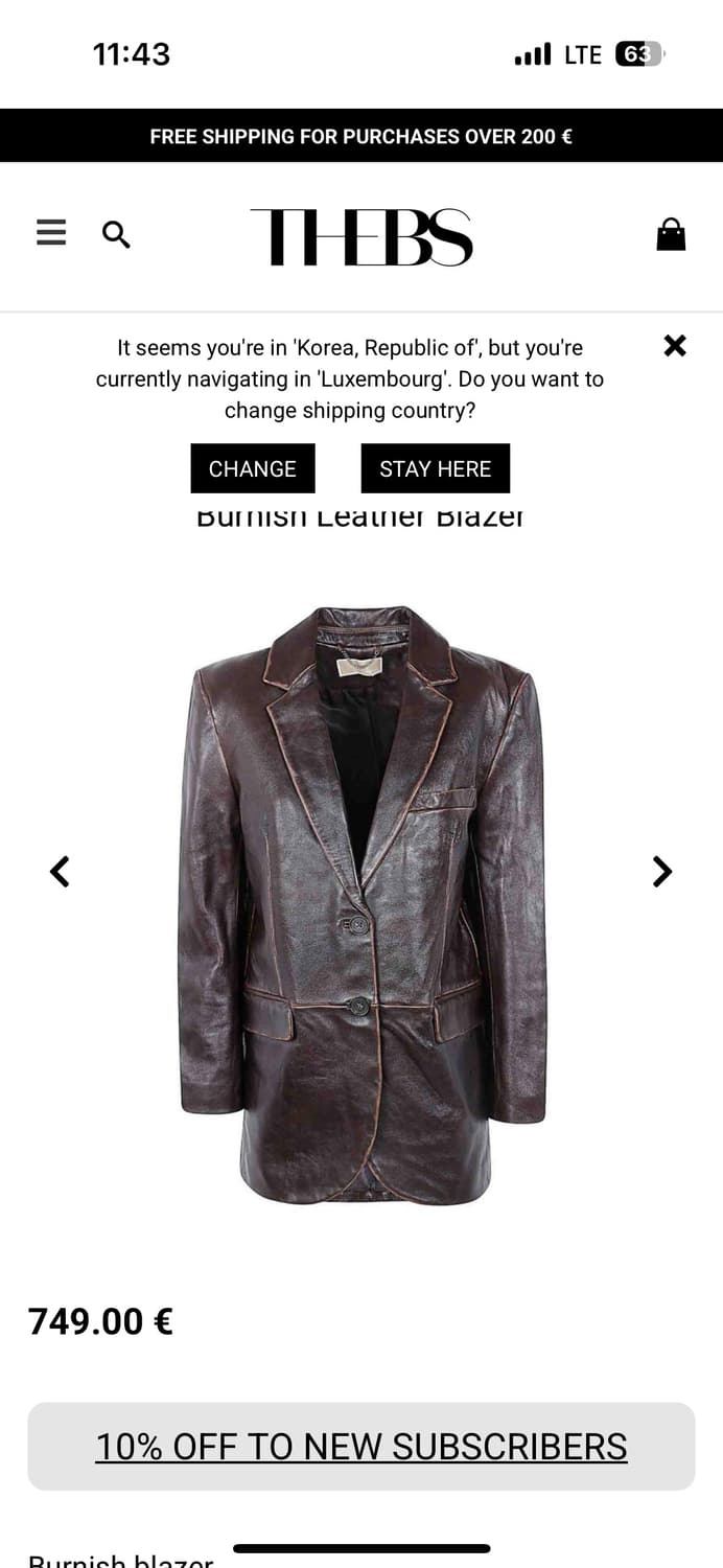 마이클코어스 레더 블레이저 / 6사이즈 상품이미지6