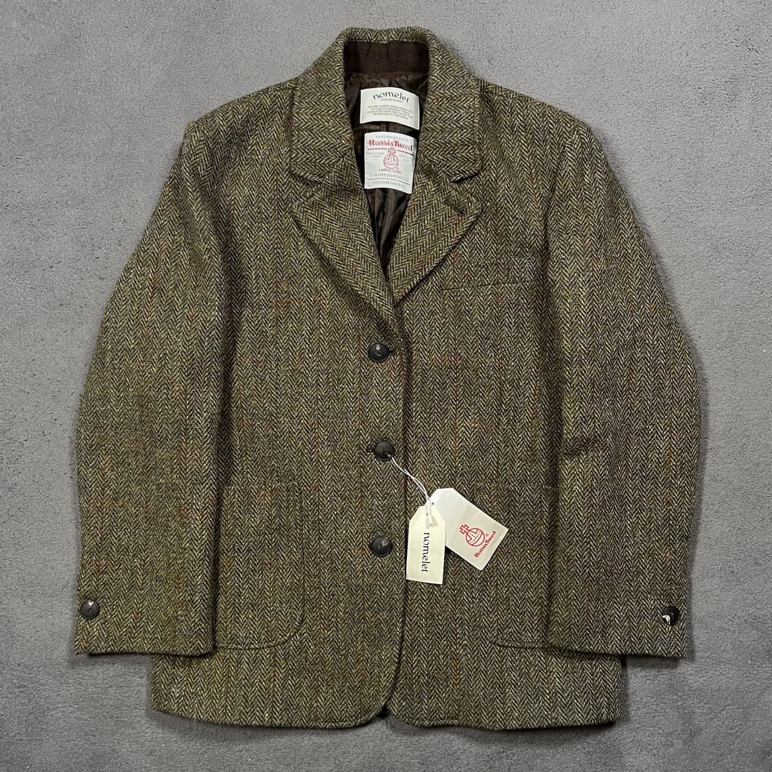 노맬렛 해리스 트위드 헤링본 울 블레이저 자켓 상품이미지1