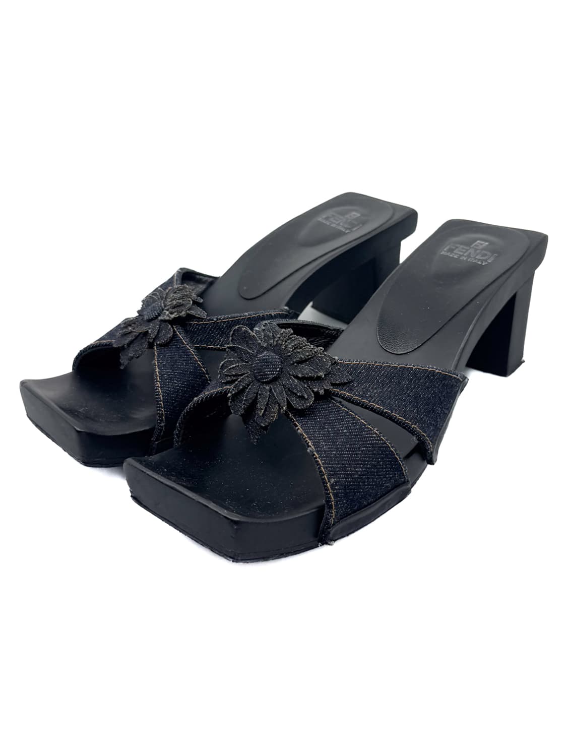 Fendi Flower Denim Mules / 37 상품이미지1
