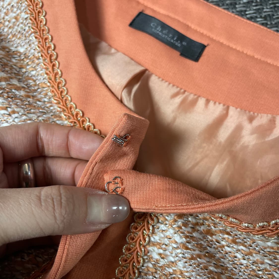 JPN 코랄 투포켓 트위드 자켓 L 상품이미지6