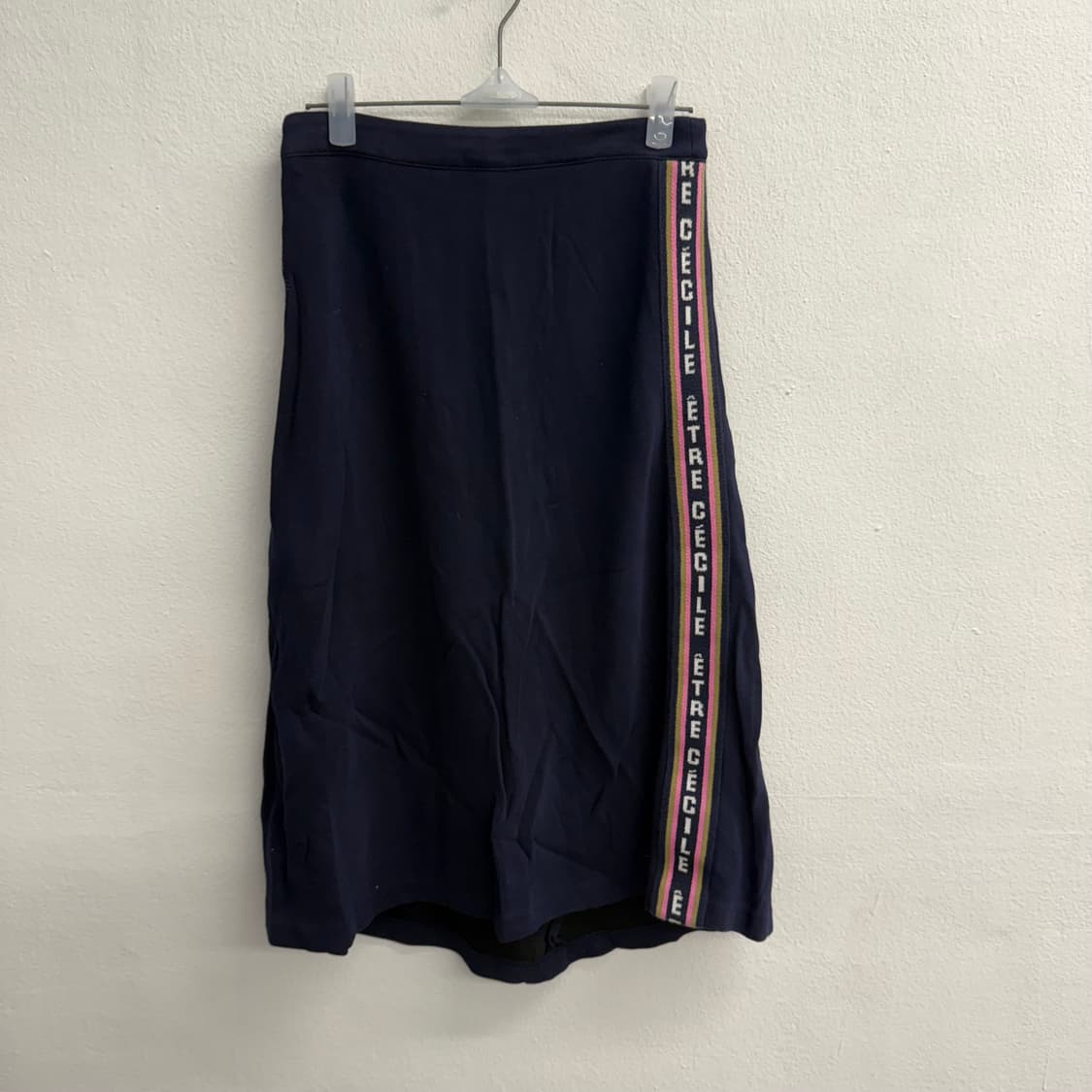 에트레세실 네이비 레이온 스커트 상품이미지1