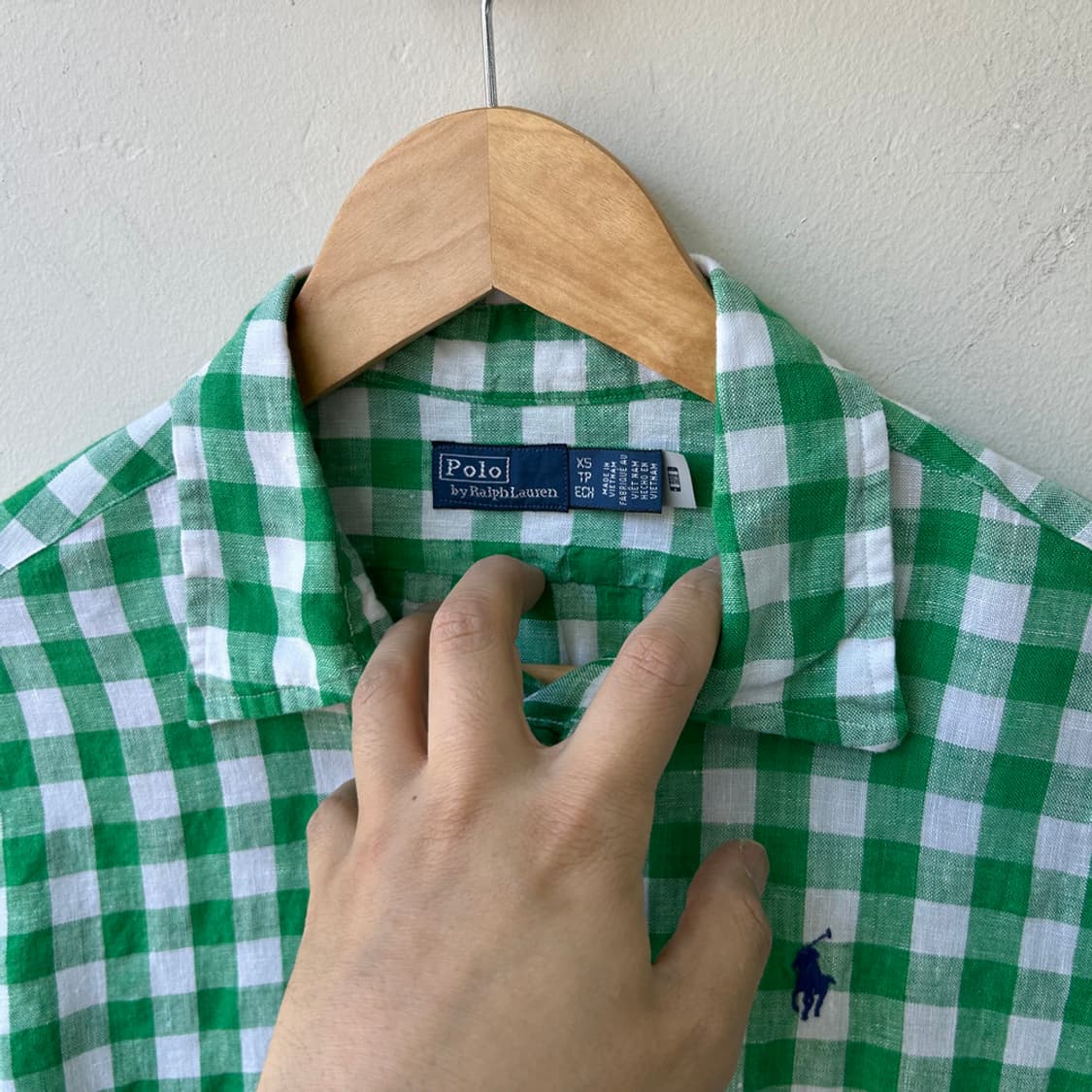 16721 - 폴로 랄프로렌 체크 린넨 셔츠 상품이미지3