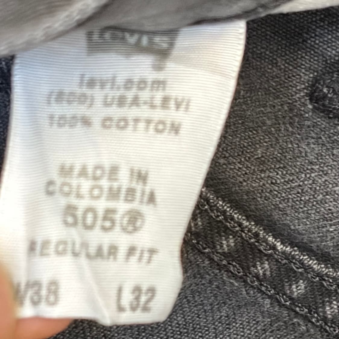 00s 미국 빈티지 리바이스 505 블랙진 청바지 상품이미지10