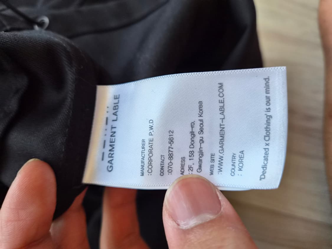 가먼트레이블 스냅카라리스 블루종 M 상품이미지3