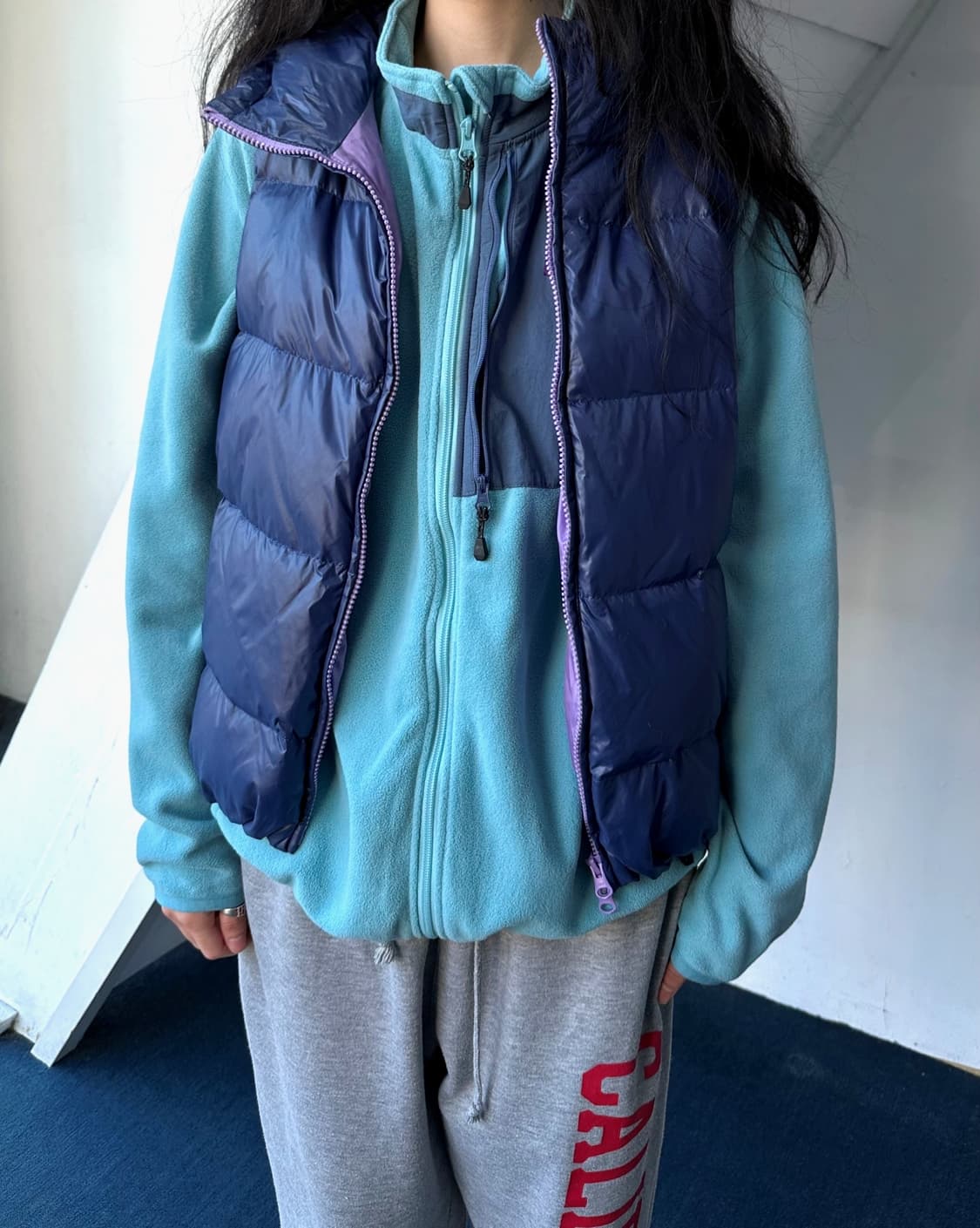 Fleece design zip blouson 상품이미지10