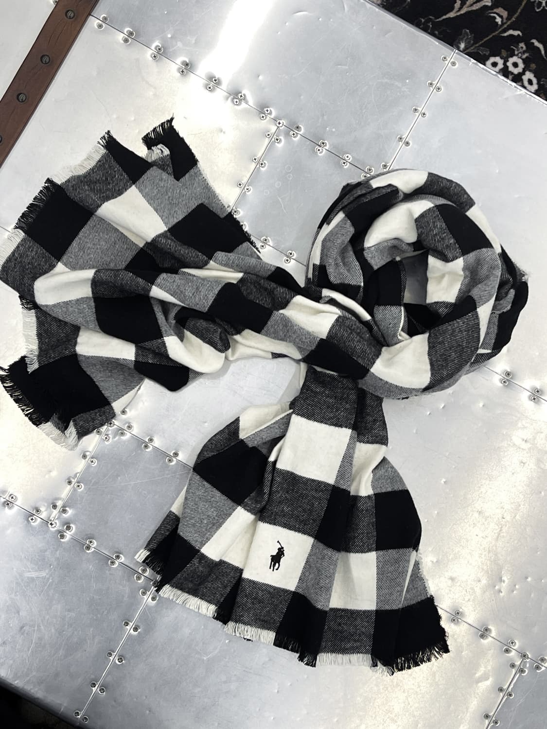 폴로랄프로렌 체크 머플러 상품이미지2