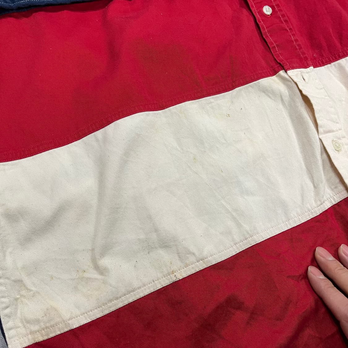 90s TommyJeans 성조기 셔츠 (110) 상품이미지4