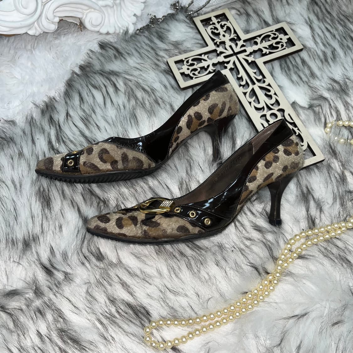 빈티지 송치 호피힐 상품이미지4