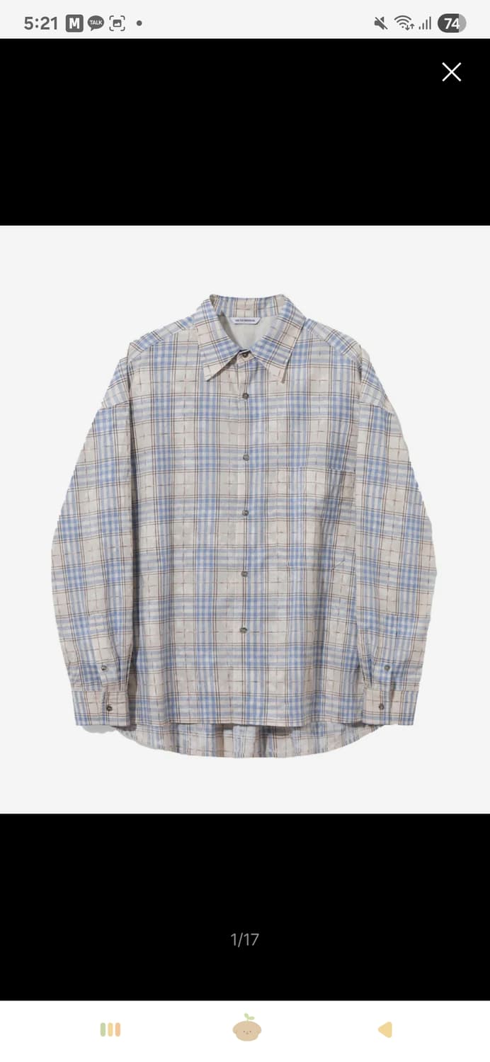 (2사이즈)밈더워드로브 빈티지 워시드 체크 셔츠 상품이미지1