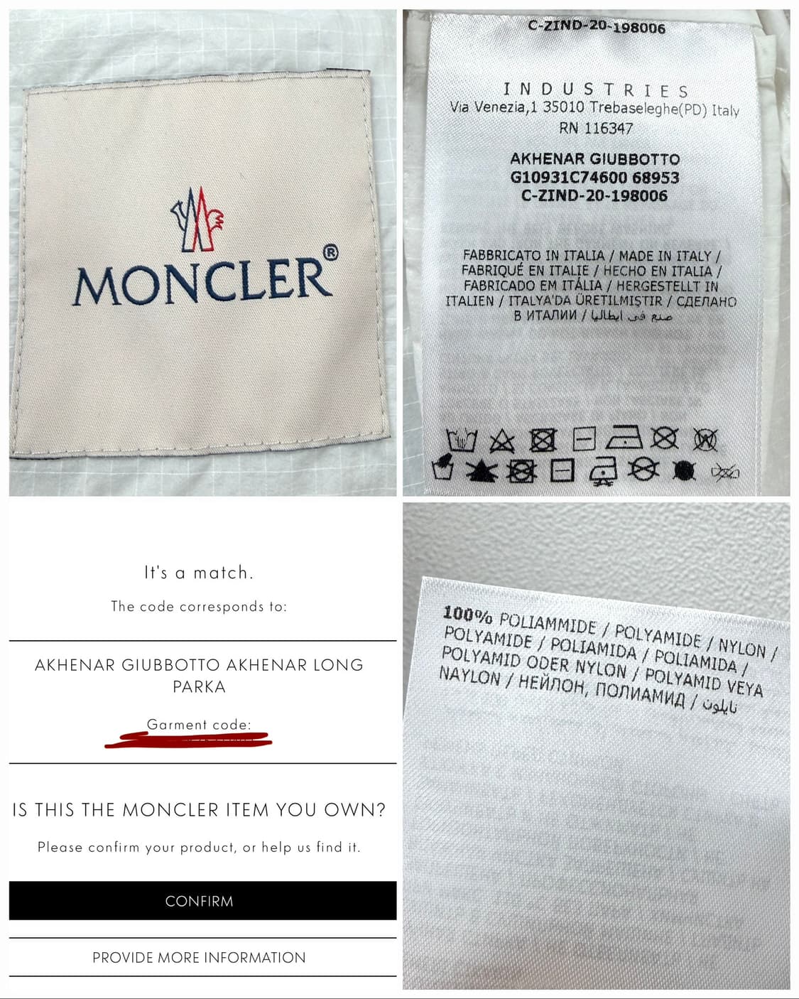 몽클레르 아케나르 컬러블록 바람막이 벨티드 코트 상품이미지7