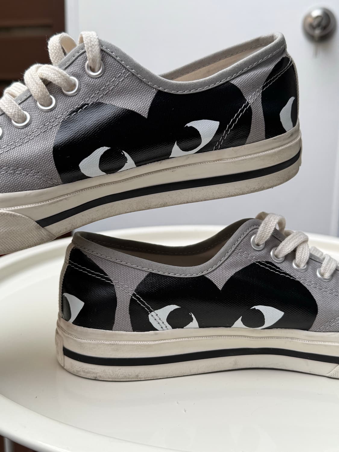 컨버스 x 플레이 꼼데가르송 잭퍼셀 드리즐 블랙 상품이미지6