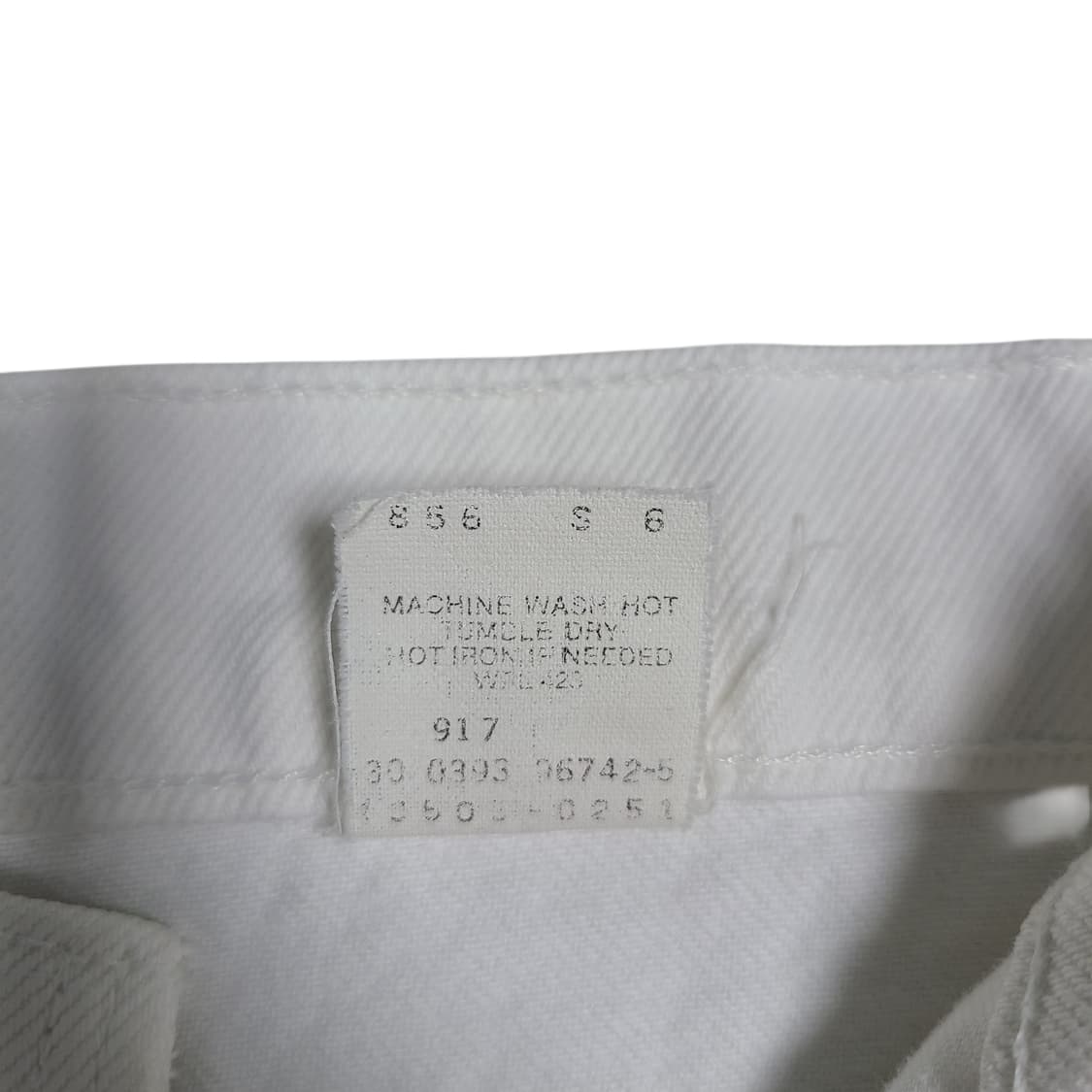 '90s U.S.A Levi’s 505 White Jeans 상품이미지7